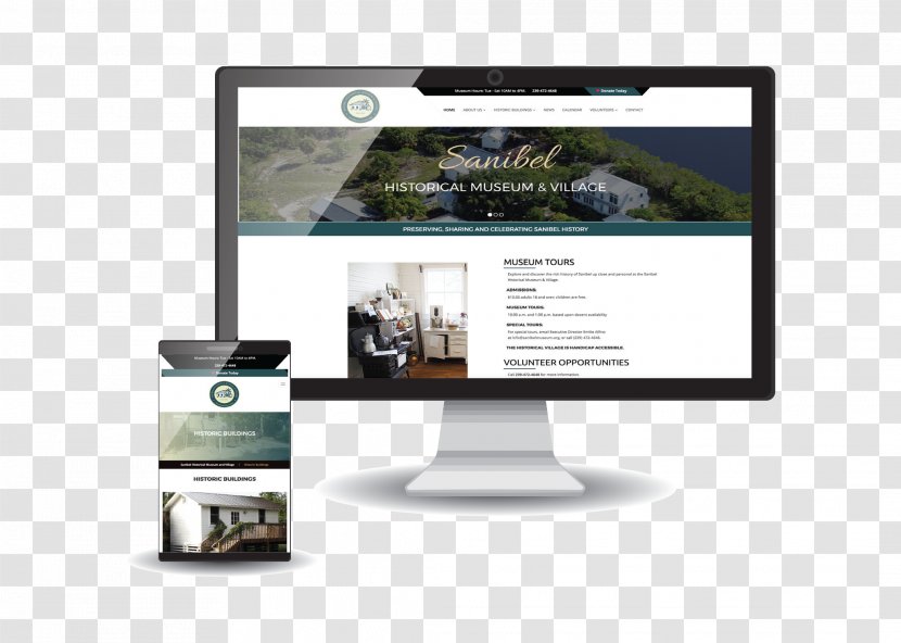 Sanibel Historical Museum And Village Web Design Website - Usability - Brand Transparent PNG
