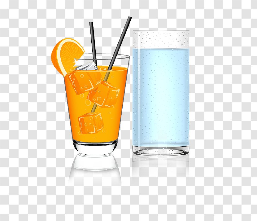 Fizzy Drinks Cocktail Orange Juice Transparent PNG