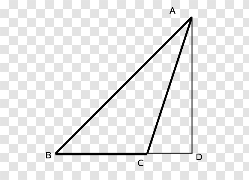 Triangle Point Diagram - Black M - Euclid's Elements Transparent PNG