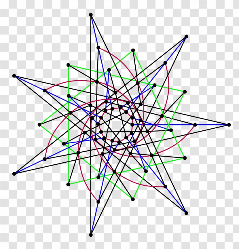 Triangle Line Generalized Polygon Incidence Structure - Hexagon Transparent PNG