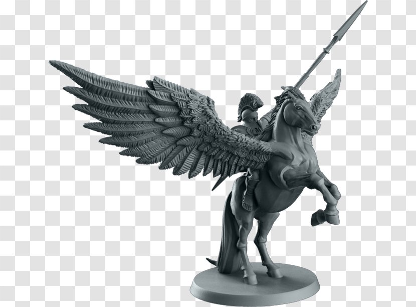 Bellerophon Pegasus Greek Mythology Pantheon Sculpture - Board Game - Stretch Transparent PNG