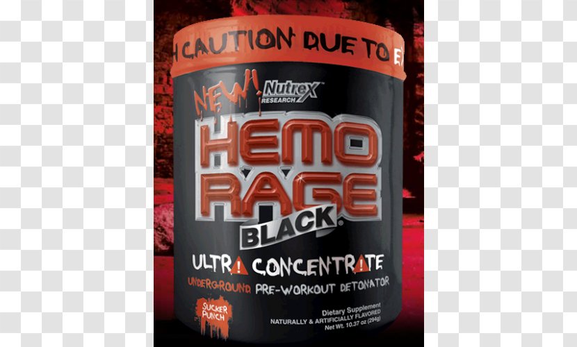 Dietary Supplement Rage Pre-workout Sports Nutrition Heme - Caffeine - Body Build Transparent PNG