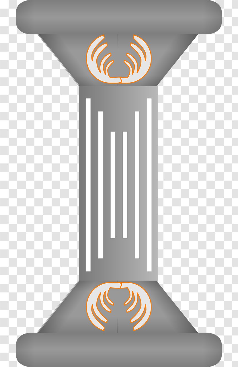 Column Clip Art - Structure - Gray Transparent PNG