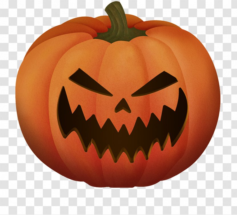 Calabaza Halloween Icon - Pumpkin Grimace Transparent PNG