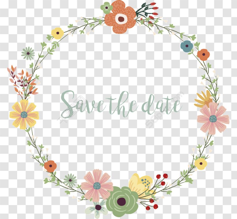 Vector Graphics Illustration Image - Painting - Floral Wreath Transparent PNG