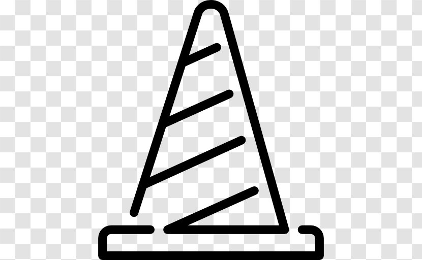 Traffic Cone Architectural Engineering - Black And White Transparent PNG