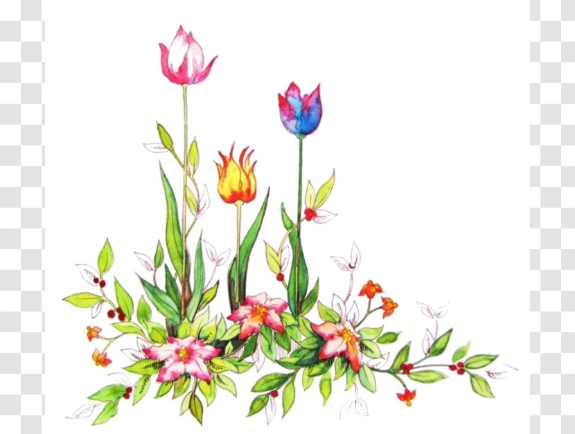 Floral Design Flower Bouquet Cut Flowers - Plant Stem - Background Painted Transparent PNG
