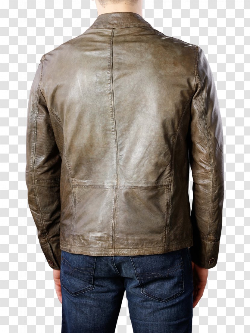 Leather Jacket Milestone Arzano Olive Man BEBASIC.CH - Delivery - Pants Jean Transparent PNG