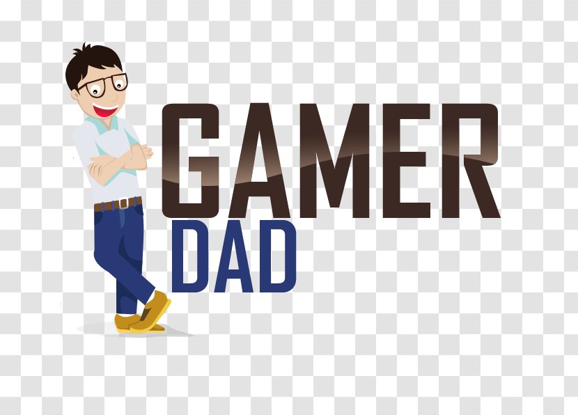 Logo Video Game Father Gamer - Dad Word Transparent PNG