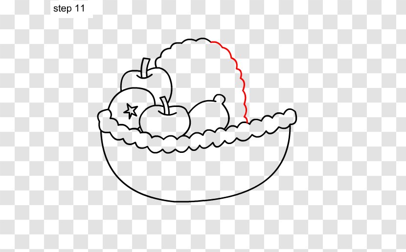 Basket Of Fruit Drawing How-to - Heart - Flower Card Transparent PNG