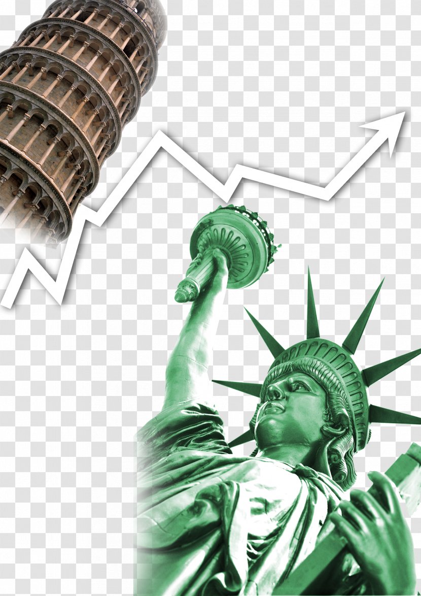 Statue Of Liberty Presentation Template Icon - Stock Market Transparent PNG