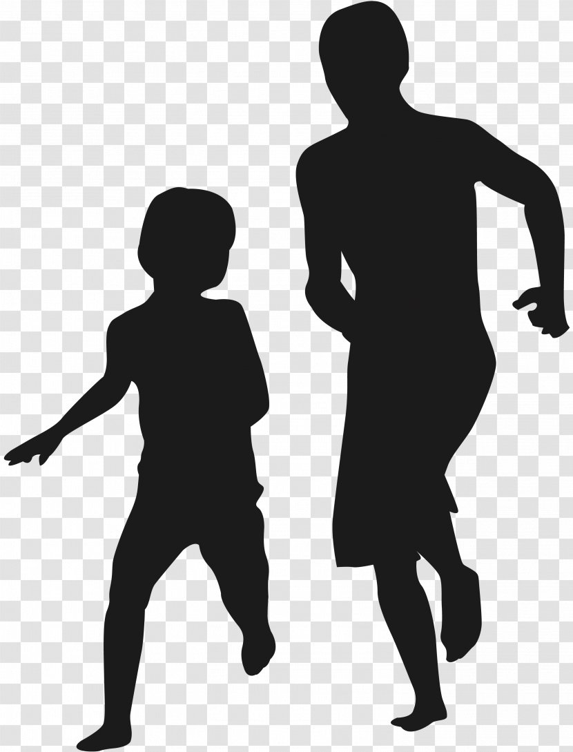 Silhouette Father's Day Child Family - Vexel - Soccer Transparent PNG