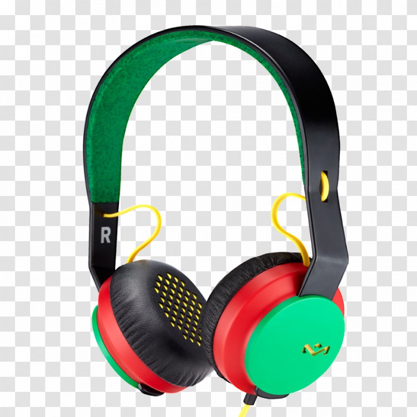 The House ROAR On-Ear Headphones Microphone Of Marley Smile Jamaica Little Bird In-ear - Sound Transparent PNG