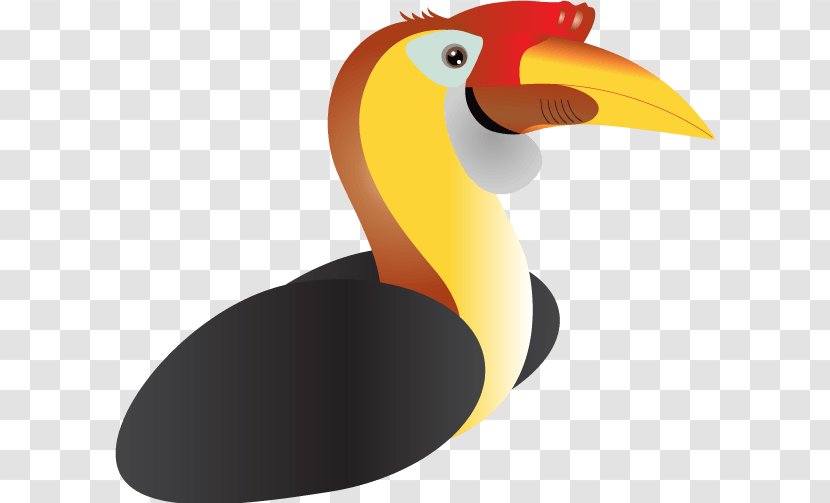 Beak Wrinkled Hornbill Bird - Personality - Gemajing Transparent PNG