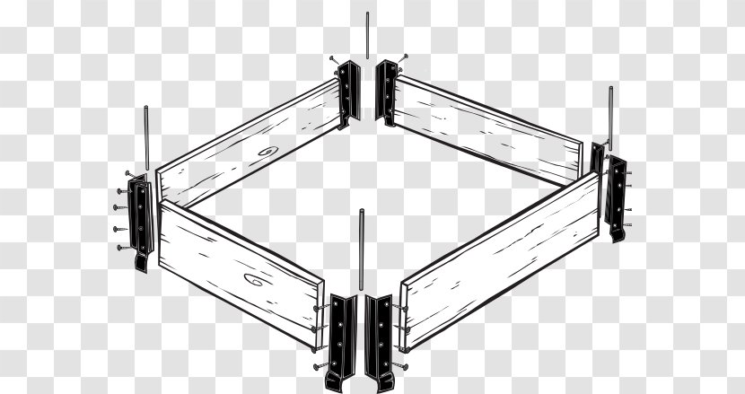 Raised-bed Gardening Design - Hardware Accessory - Robertson Screw Transparent PNG