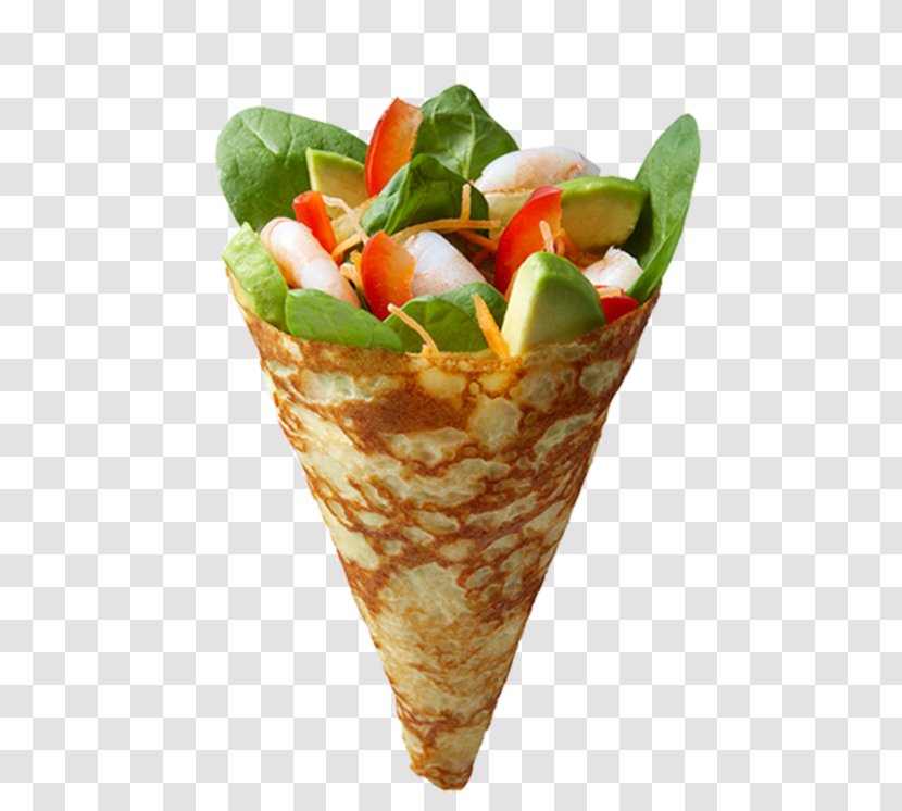 Vegetarian Cuisine Crêpe Galette Ice Cream Cones Pancake - Dish - Dinner Transparent PNG