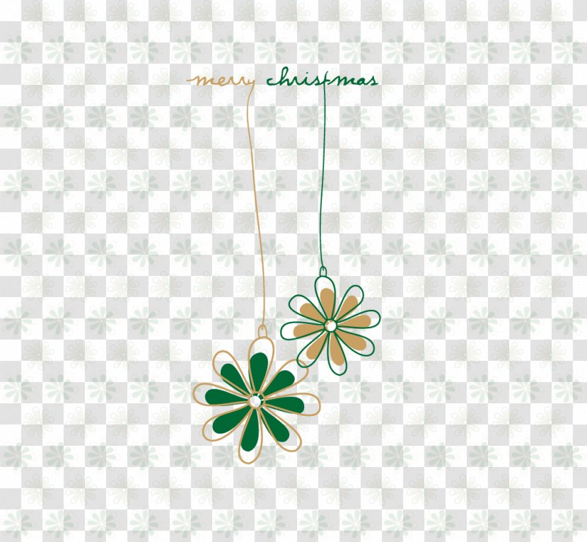 Santa Claus Christmas Euclidean Vector - Body Jewelry - Green Flowers Transparent PNG
