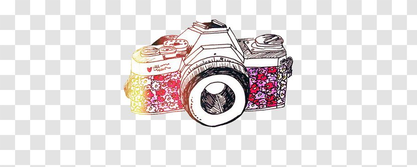 Drawing Photographic Film Camera Photography - Art Transparent PNG
