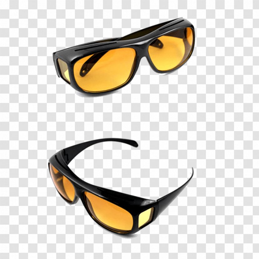 Aviator Sunglasses Glare Fashion - Vision Care - Yellow Transparent PNG