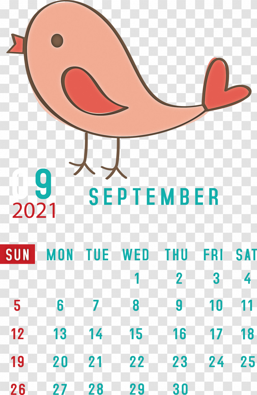 September 2021 Printable Calendar September 2021 Calendar Transparent PNG