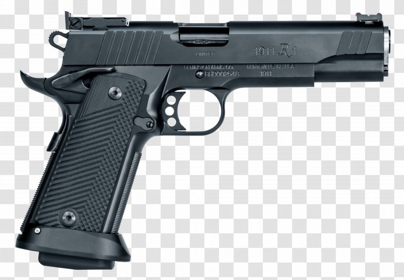 Remington 1911 R1 Arms .45 ACP Firearm M1911 Pistol - 919mm Parabellum Transparent PNG