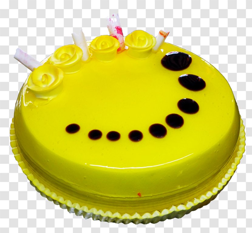 Pineapple Cake Birthday Black Forest Gateau Bakery Chocolate - Yellow Transparent PNG