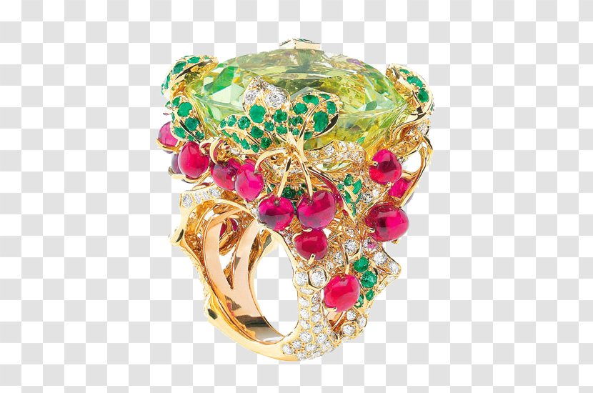Jewellery Ring Gemstone Costume Jewelry Christian Dior SE - Clothing - Flowers Rings Transparent PNG