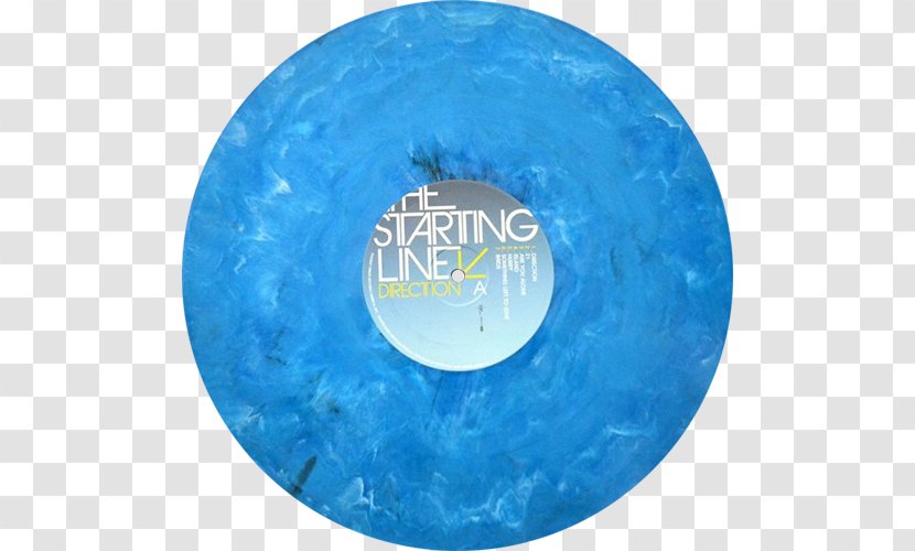 The Starting Line Direction Pop Punk Dizzy On Comedown Phonograph Record - Blue Transparent PNG