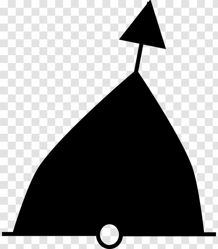 Buoy Sea Cone Clip Art - Black Transparent PNG