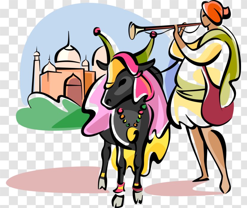 Cattle In Religion And Mythology Taurine Clip Art Baka Holstein Friesian - Hindu Cow Transparent PNG