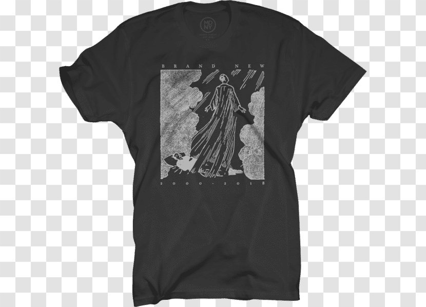 T-shirt Brand New Mene I Am A Nightmare Epigram - Black And White Transparent PNG