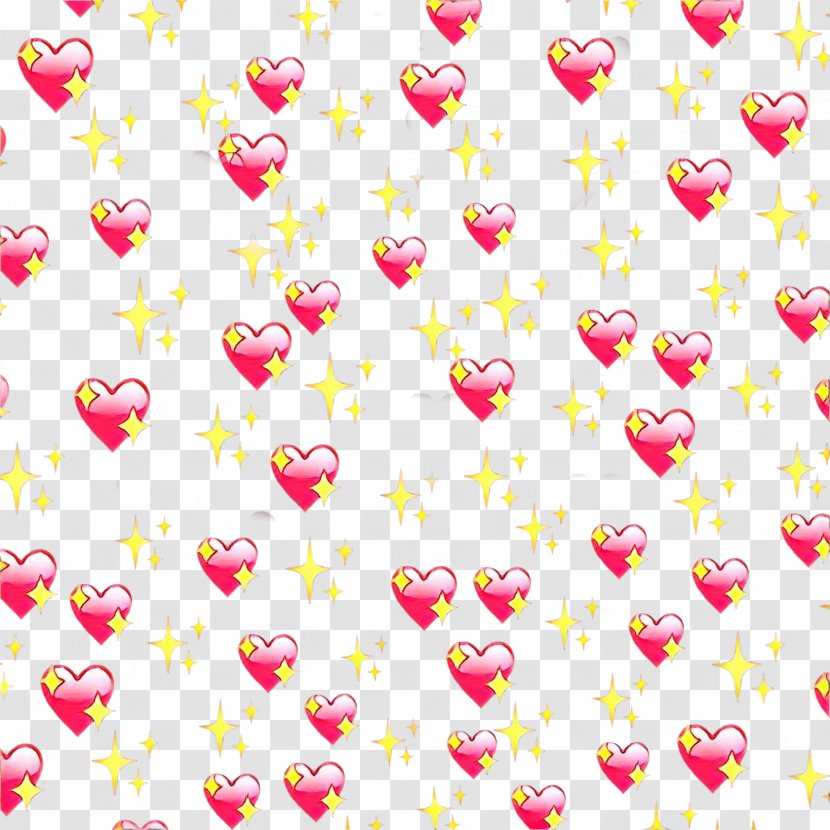Pink Pattern Heart Yellow Wrapping Paper - Petal Textile Transparent PNG