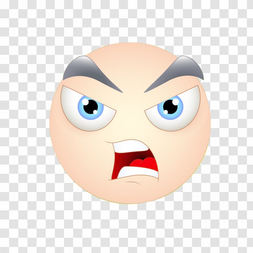 Eye Facial Expression Face Anger - Frame - Free To Pull Crazy Material Transparent PNG
