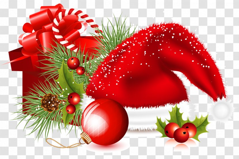 Christmas Decoration Card Santa Claus - Conifer - Decorations Transparent PNG