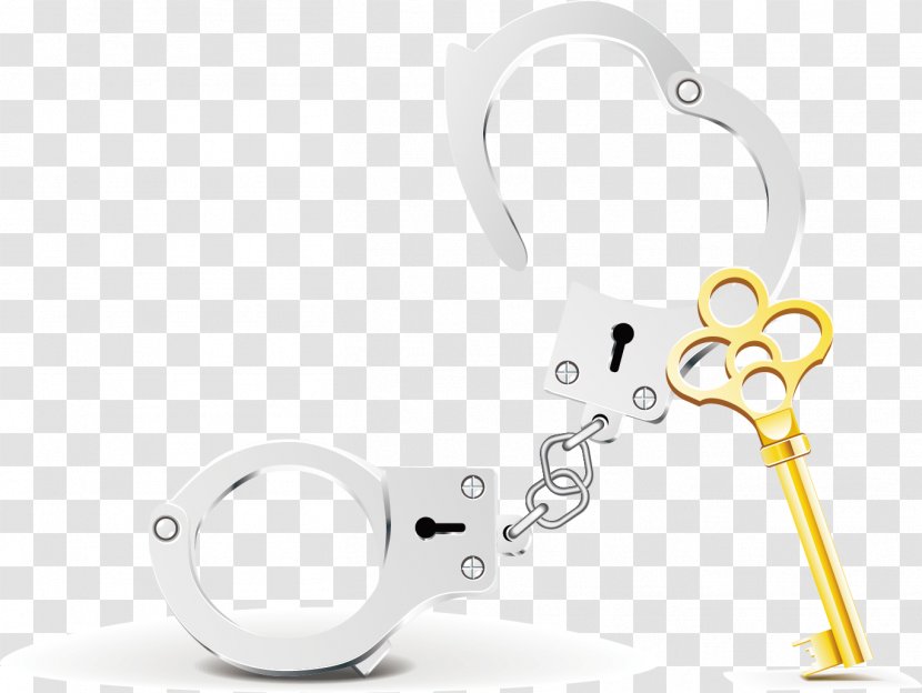 Handcuffs Clip Art - Text - Vector Material Transparent PNG