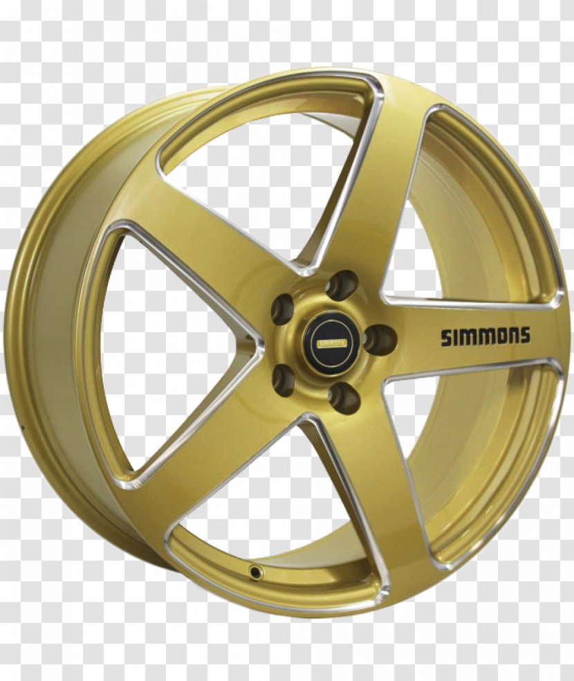Simmons Wheels Australia Car Alloy Wheel Rim - Continental Gold Transparent PNG