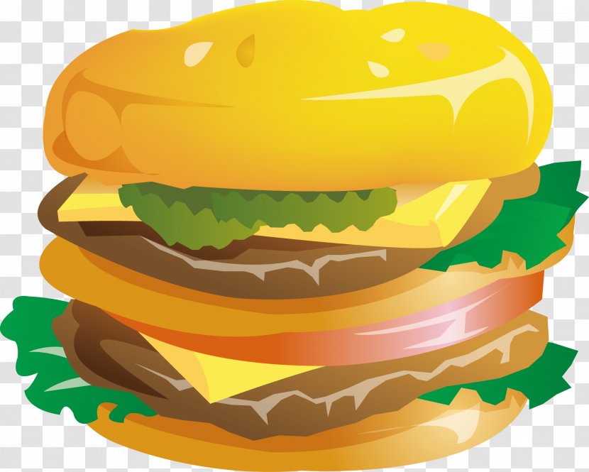 Hamburger McDonalds Big Mac Cheeseburger French Fries Fast Food - Mcdonalds - Ham And Chicken Burger Transparent PNG