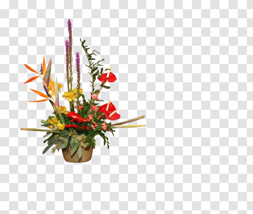 Floral Design Cut Flowers Flower Bouquet Floristry - Flowerpot - Rattan Photo Frame Transparent PNG