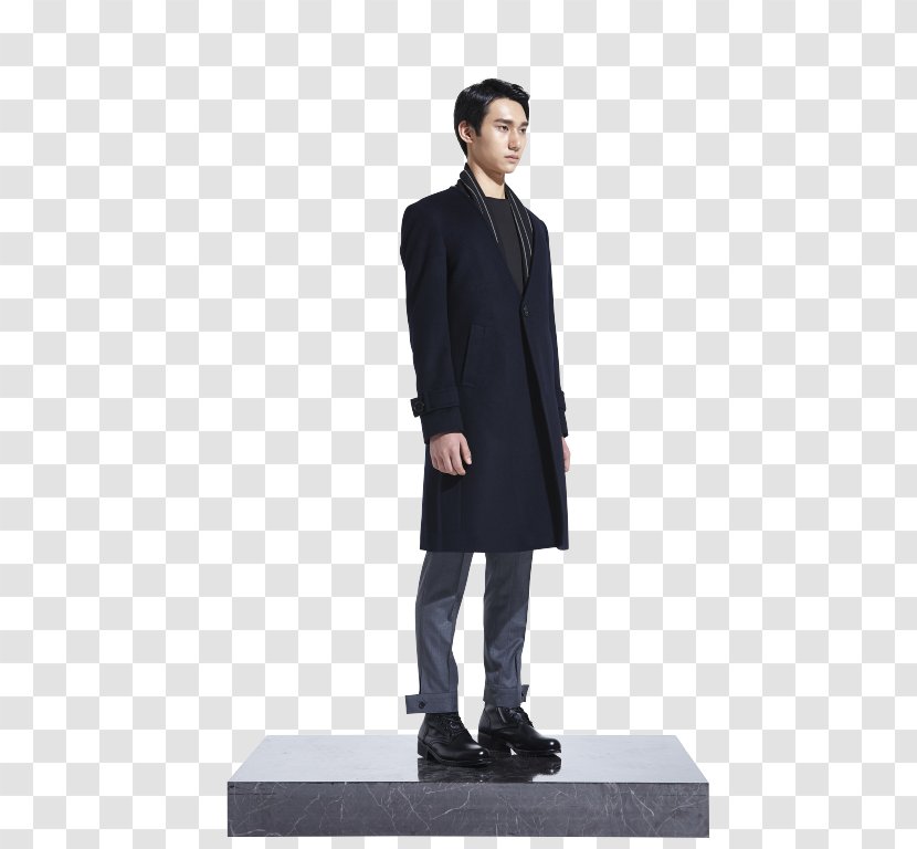 Tuxedo M. Overcoat - Coat - Korean Style Transparent PNG