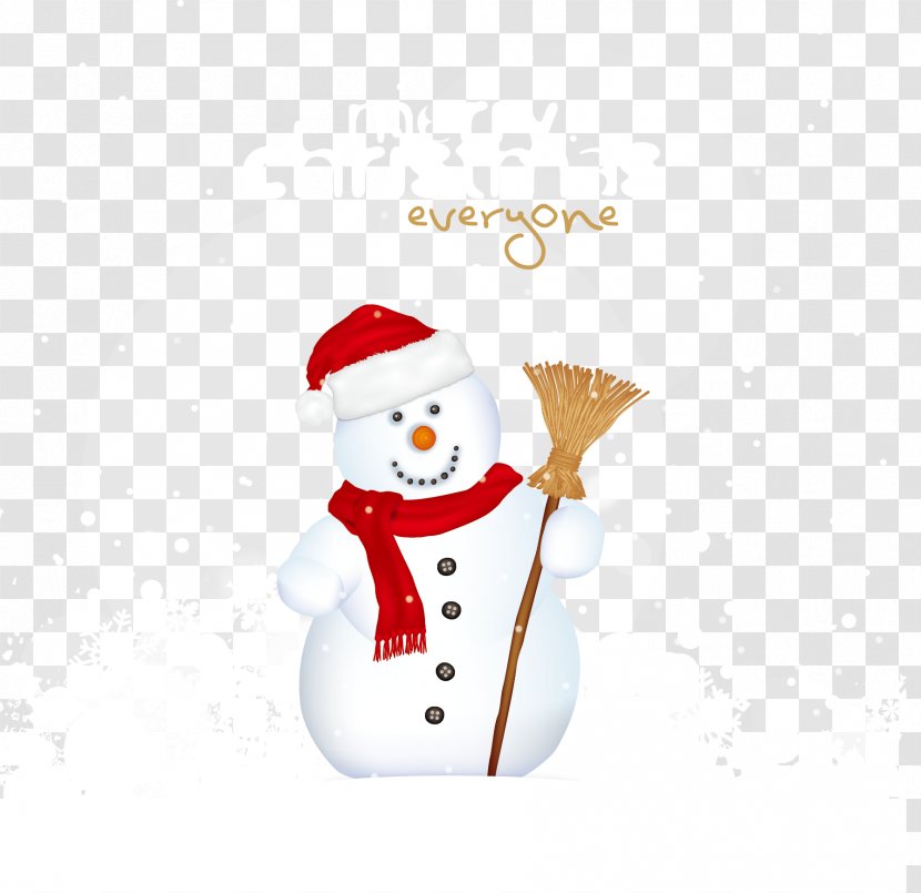 Snowman Christmas Santa Claus Clip Art - Decoration - Vector Transparent PNG