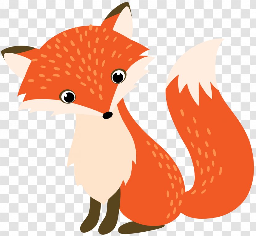 Red Fox Illustration Cartoon Drawing - Tail Transparent PNG