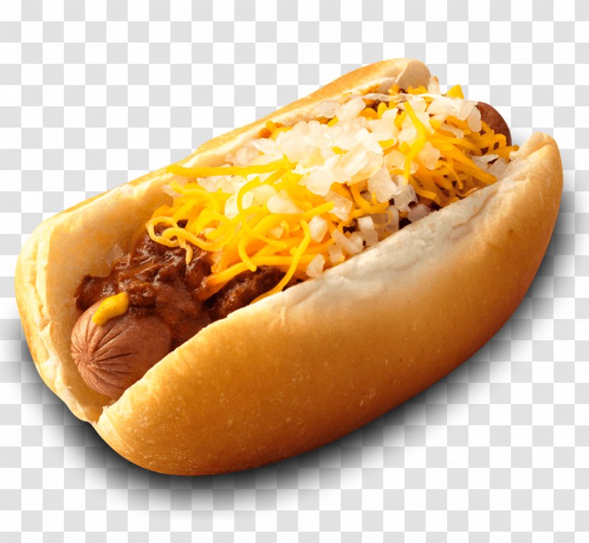 Chicago-style Hot Dog Chili Con Carne Hamburger - Bun - Hotdog Transparent PNG