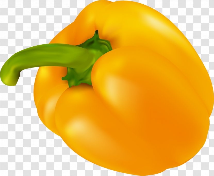 Habanero Bell Pepper Yellow - Nightshade Family - Delicious Transparent PNG