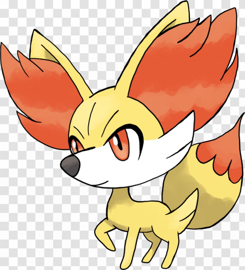 Red Fox Fennekin Pokémon Drawing Butterfree - Concept Art - Pokemon Transparent PNG