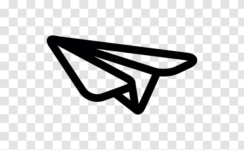 Paper Plane Airplane Logo - Black And White - Origami Transparent PNG