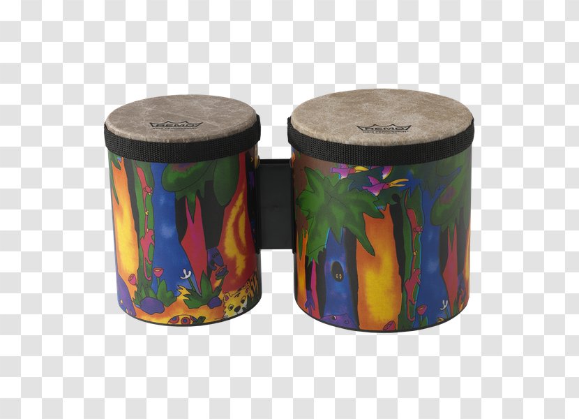 Remo Bongo Drum Percussion Drums - Watercolor Transparent PNG