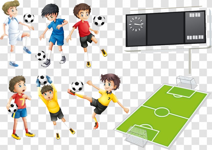 Football Player Sport - Learning - With A Field Transparent PNG