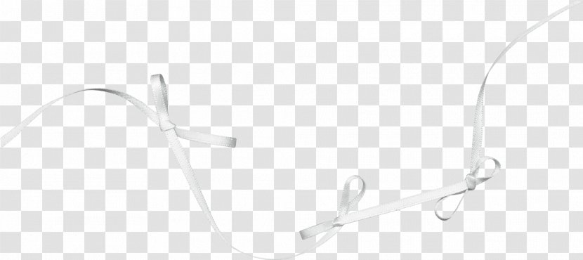 White Ribbon Image Bow Tie - Lazo Transparent PNG