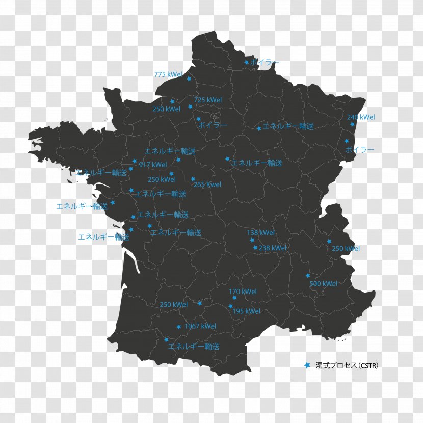 Normandy Blank Map Clip Art - Regions Of France - Agglomeration Transparent PNG
