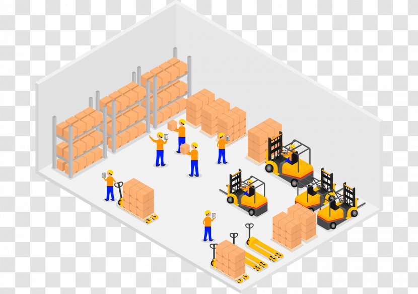 Warehouse Management System Logistics Forklift - Building Transparent PNG